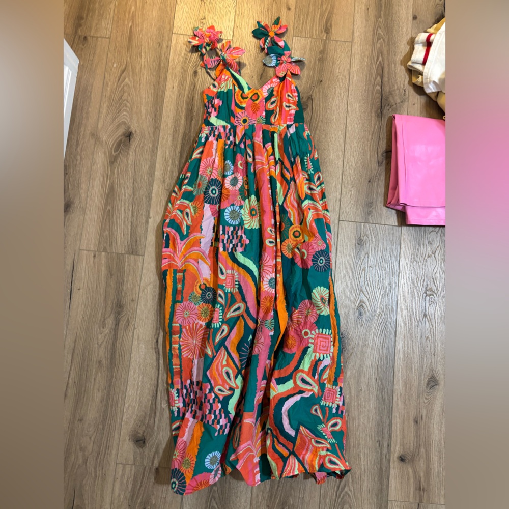 Colorful Floral Patterned Dress